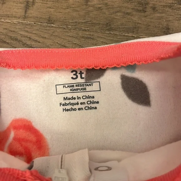 New 3t carters fleece pjs - Picture 3 of 5